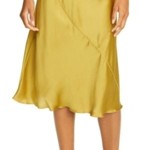 ATM ANTHONY THOMAS MELILO pull-on antique gold flare skirt